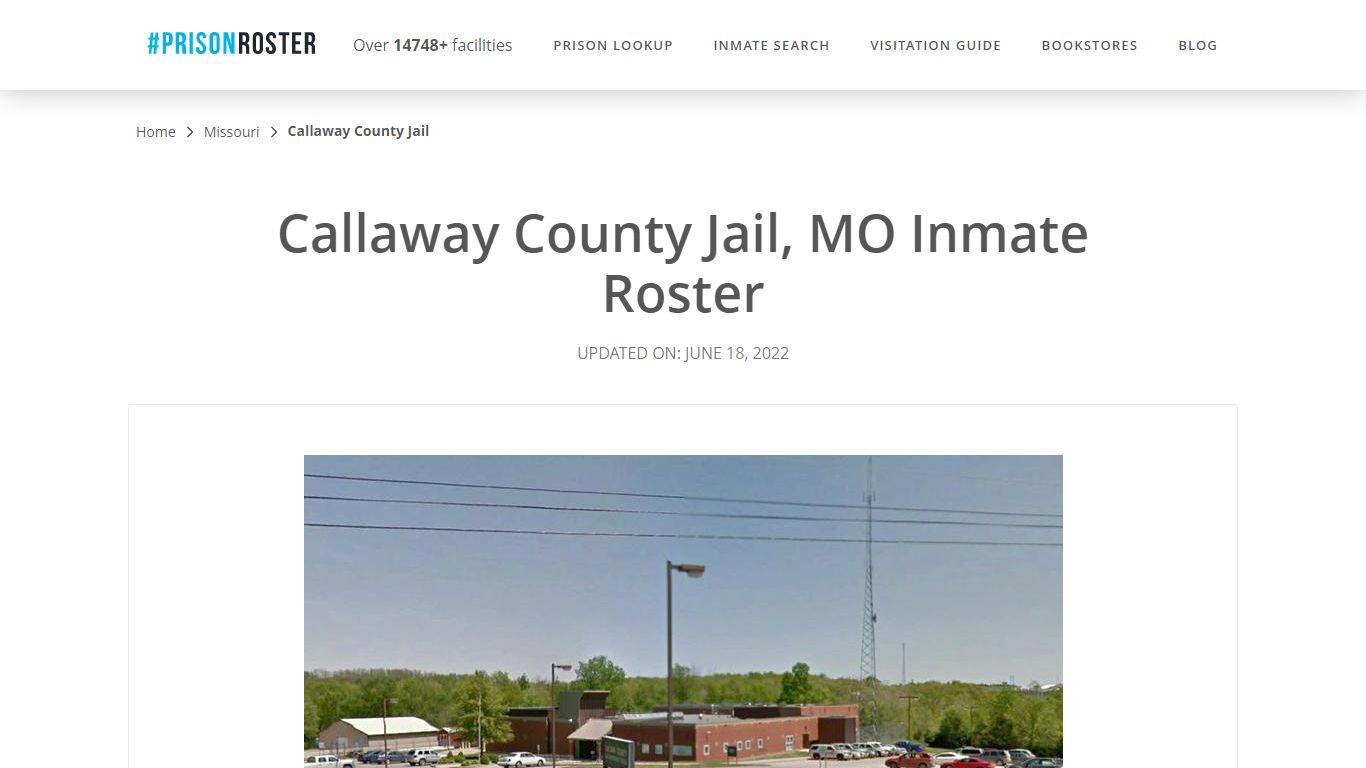 Callaway County Jail, MO Inmate Roster - Prisonroster