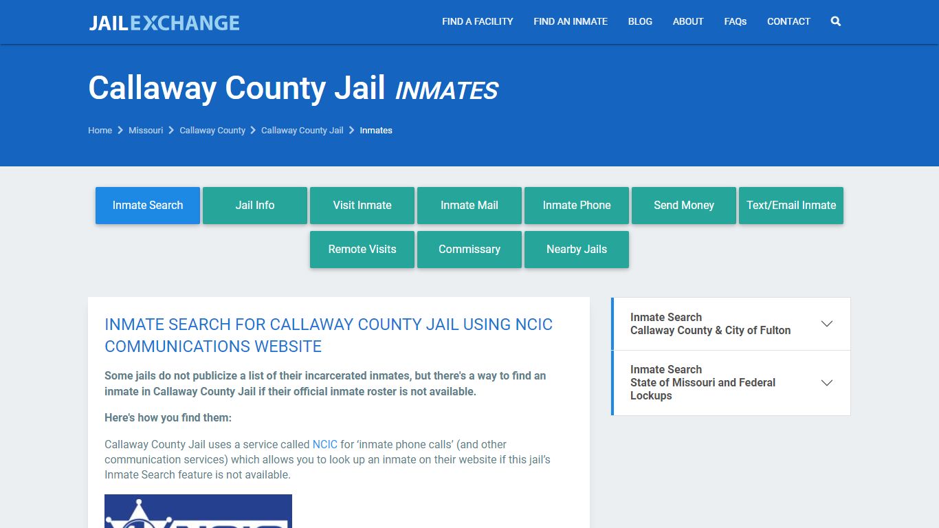 Callaway County Inmate Search | Arrests & Mugshots | MO - JAIL EXCHANGE