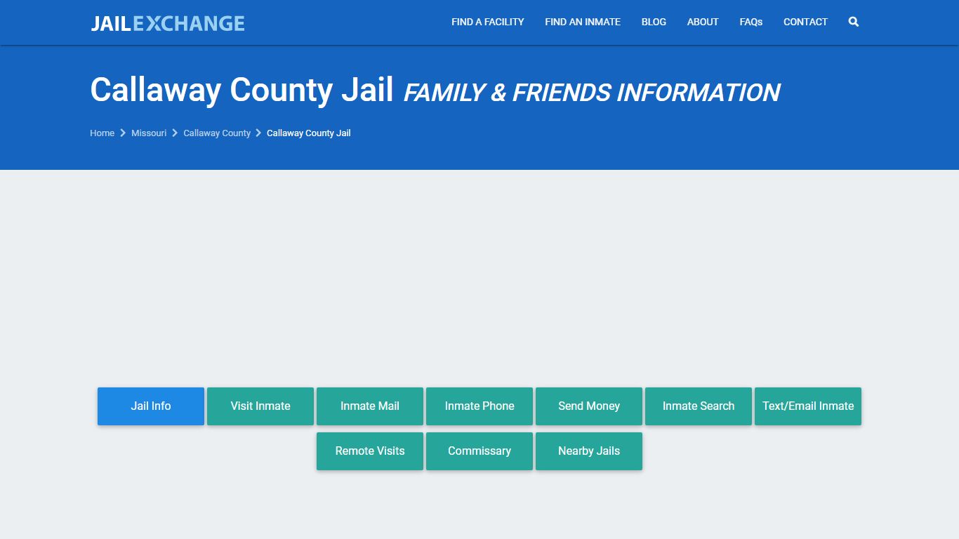 Callaway County Jail MO | Booking, Visiting, Calls, Phone