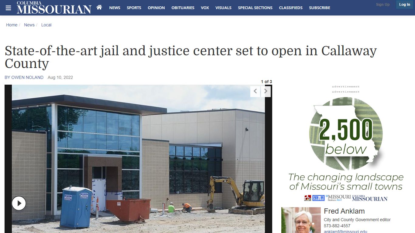 State-of-the-art jail and justice center set to open in Callaway County ...